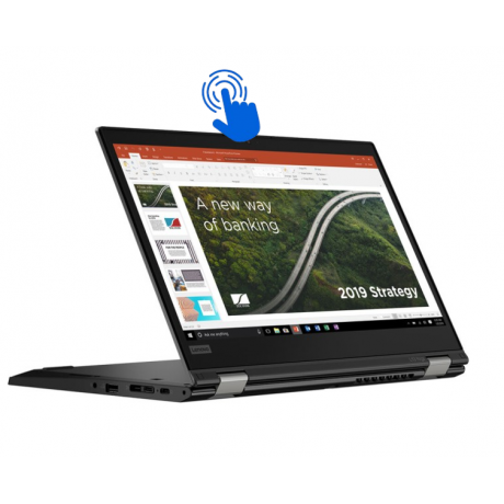 Renewed - ThinkPad L13 Yoga Laptop With 13-Inch Touchscreen Display,Intel Core i5-10210U/10th Gen/8GB DDR4/256GB SSD/Intel HD Graphics/Windows 11 English Black English Black