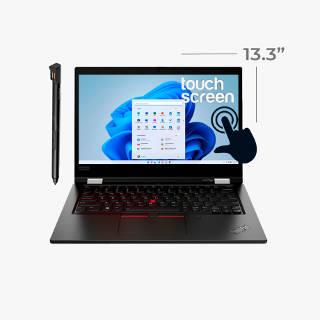 Renewed - ThinkPad L13 Yoga Laptop With 13-Inch Touchscreen Display,Intel Core i5-10210U/10th Gen/8GB DDR4/256GB SSD/Intel HD Graphics/Windows 11 English Black English Black