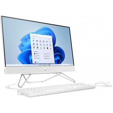 HP - ALL IN ONE -5W8A2ES#A2N -205 G8 -AMD RYZWN 7 -5700U -512 SSD -8 GB RAM -DOS -23.8" FHD -KEYBOARD AND MOUSE -WHITE