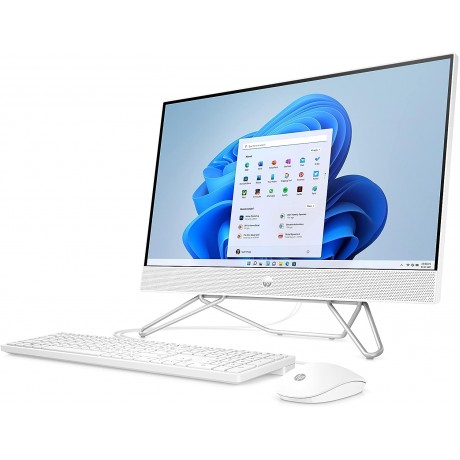 HP - ALL IN ONE -5W8K0ES#A2N -205 G8 -AMD RYZWN 3 -5300U -256 SSD -8 GB RAM -DOS -23.8" FHD -KEYBOARD AND MOUSE -WHITE